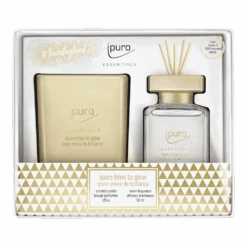 Ipuro Time To Glow 50ml + 125g - Geurstokjes & Geurkaars