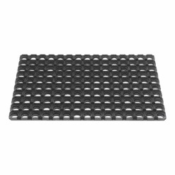 HAMAT Rubbere Ringmat Domino - 80x50cm - Zwart - Deurmat