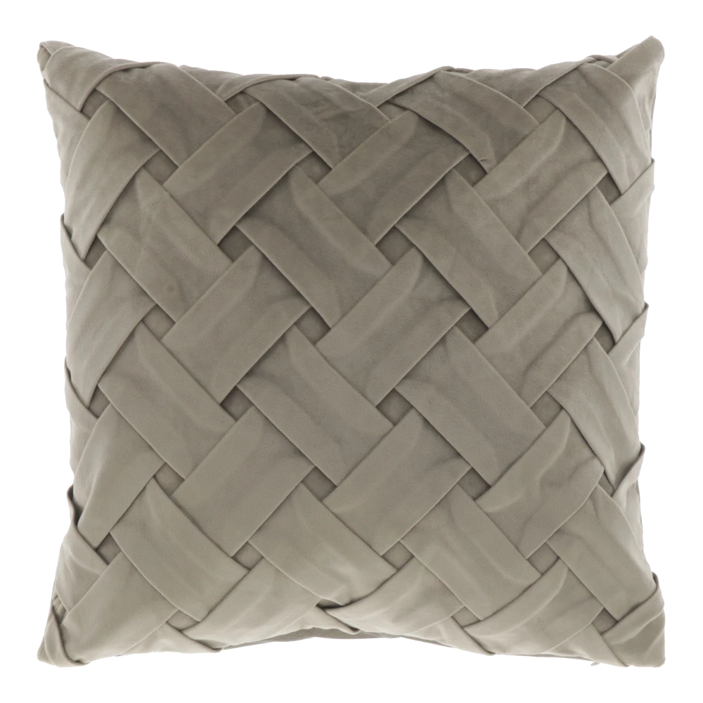 Unique Living Sierkussen Viktor - 45x45cm - Chateau Grey