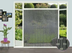 Vliegengordijn - Antraciet - 100 X 232cm - Sun-Arts -Huisdecoratie vliegengordijn antraciet 100 x 232cm sun arts 100 3