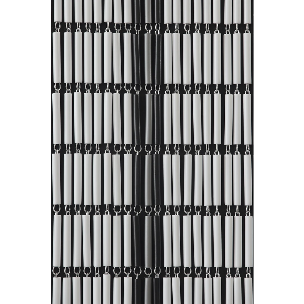 Vliegengordijn Banen - Wit/Zwart/Zilver - 90 X 210cm - Sun-Arts 5 Vliegengordijn Banen - Wit/Zwart/Zilver - 90 X 210cm - Sun-Arts - Afbeelding 3