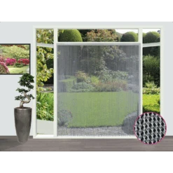 Vliegengordijn Evora - Transparant - 100 X 232cm - Sun-Arts -Huisdecoratie vliegengordijn evora transparant 100 x 232cm sun arts 100 4