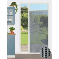 Vliegengordijn Evora - Transparant - 90 X 210cm - Sun-Arts -Huisdecoratie vliegengordijn evora transparant 90 x 210cm sun arts 90 3 2