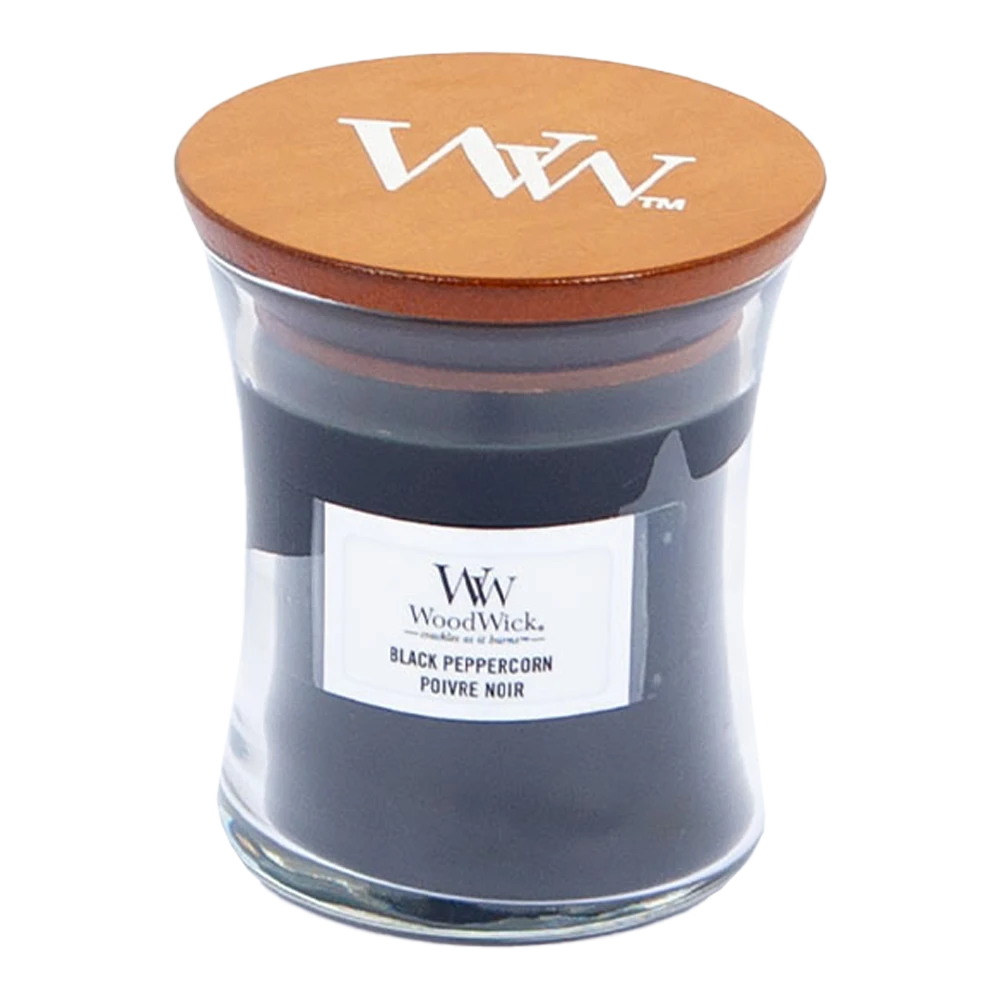 Woodwick Black Peppercorn Mini Candle - Geurkaars