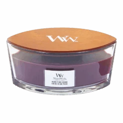 Woodwick Black Plum Cognac Ellipse Candle - Geurkaars