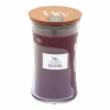 Woodwick Black Plum Cognac Large Candle - Geurkaars -Huisdecoratie woodwick black plum cognac large geurskaars 1 5