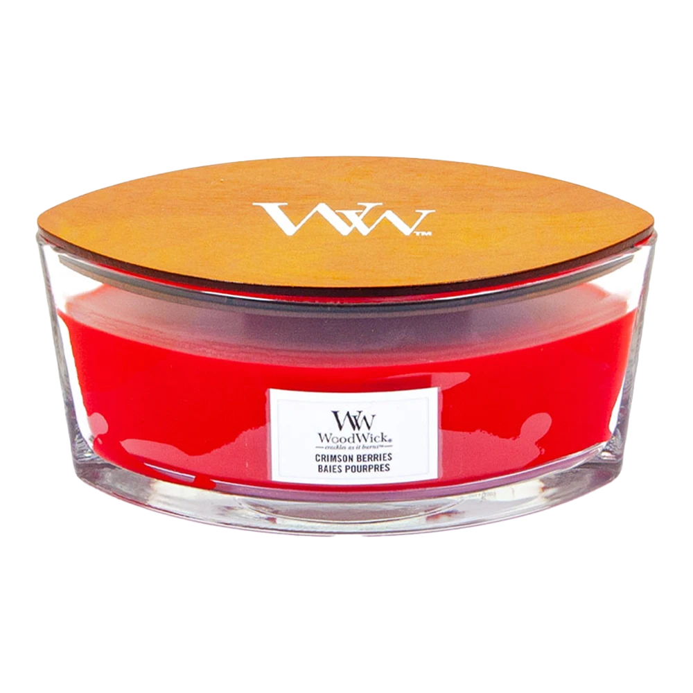 Woodwick Crimson Berries Ellipse Candle - Geurkaars 3 Woodwick Crimson Berries Ellipse Candle - Geurkaars