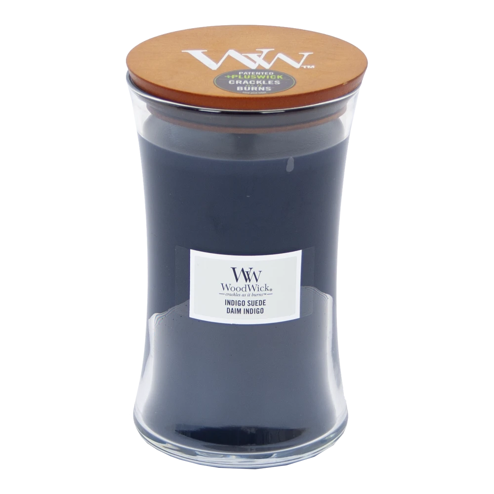 Woodwick Indigo Suede Large Candle 3 Woodwick Indigo Suede Large Candle
