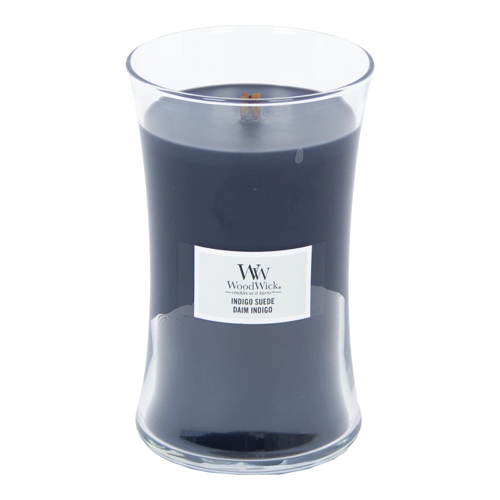 Woodwick Indigo Suede Large Candle 4 Woodwick Indigo Suede Large Candle - Afbeelding 2