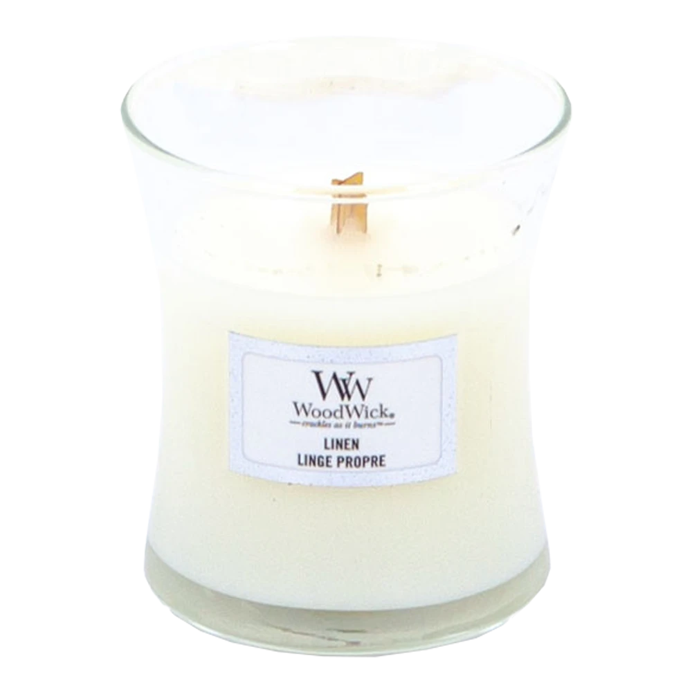Woodwick Linen Mini Candle - Geurkaars 4 Woodwick Linen Mini Candle - Geurkaars - Afbeelding 2