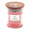 Woodwick Melon & Pink Quartz Medium Candle - Geurkaars -Huisdecoratie woodwick melon pink quartz m candle geurskaars 1 1