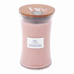 Woodwick Pressed Blooms & Patchouli Large Candle - Geurkaars