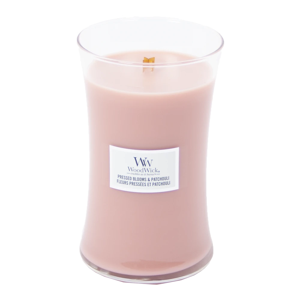 Woodwick Pressed Blooms & Patchouli Large Candle - Geurkaars 4 Woodwick Pressed Blooms & Patchouli Large Candle - Geurkaars - Afbeelding 2