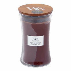 Woodwick Smoked Walnut & Maple Large Candle - Geurkaars