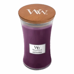 Woodwick Spiced Blackberry Large Candle - Geurkaars