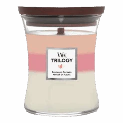 Woodwick Trilogy Blooming Orchard Medium Candle - Geurkaars