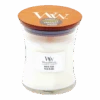 Woodwick White Teak Medium Candle - Geurkaars -Huisdecoratie woodwick white teak medium candle geurskaars 1 4